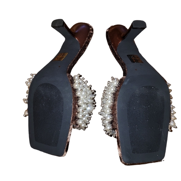 Free People JEFFREY CAMPBELL Portia Pearl Heels Size 9 - Picture 4 of 7